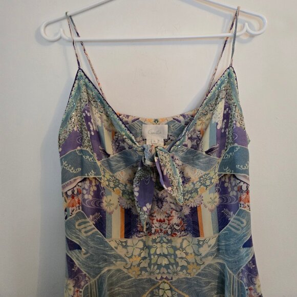 Camilla Girl In The Kimono Short Dress With Tie Front Small or Medium - Picture 7 of 13